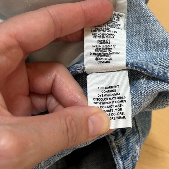 Free People Cute To Boot Distressed Mini Denim Skirt 2 NWOT - Picture 10 of 12